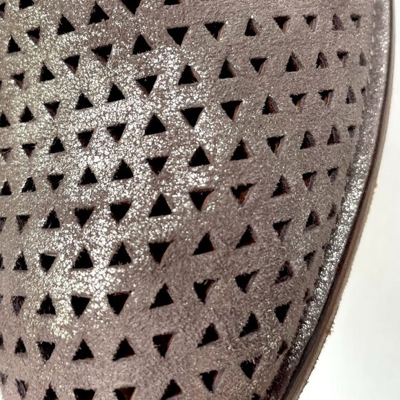 Trask Ali Perf Italian Metallic Suede Loafers NIB - Picture 5 of 14